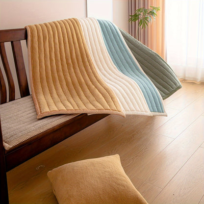 Bohemian Chic Plush Sofa Cover – Pet-Friendly, Non-Slip, Machine Washable Couch Protector