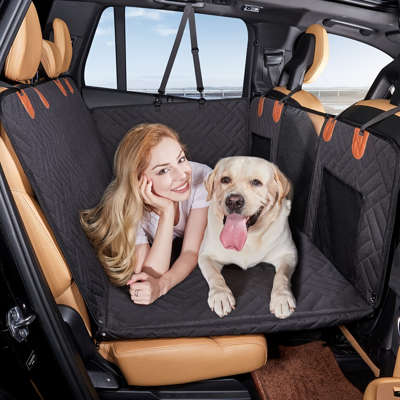Tapis de voiture pour animaux de compagnie, modèle porteur, tapis de voiture pour animaux de compagnie, hamac de voyage pour chien, coussin de siège arrière, panneau dur, lit pour chien de voiture 