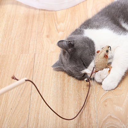 Ensemble de 7 tiges de jeu pour chat : jouets amusants pour chat, pour votre chaton ! 