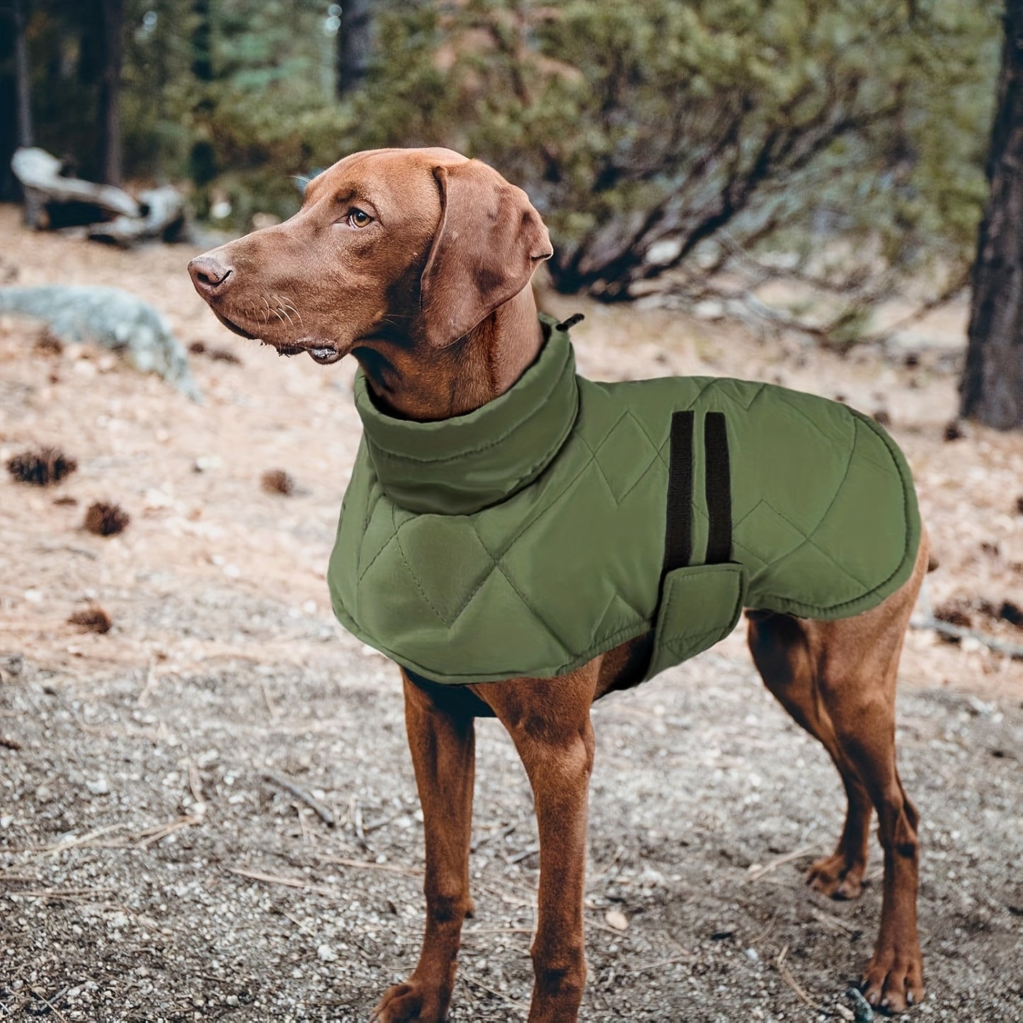 Manteau imperméable pour chien avec tissu tricoté, veste d'hiver remplie de polyester, lavable en machine, bordure réfléchissante, avec attache sécurisée, pour petites, moyennes et grandes races, idéal pour les vêtements d'extérieur automne/hiver