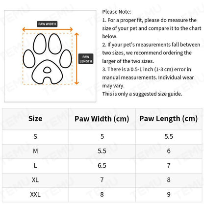 Lot de 4 bottes imperméables pour chien avec sangles réfléchissantes, gardez la patte de votre chien en sécurité et au sec
