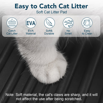 Tapis de litière pour chat – Grand bac à litière imperméable et lavable pour des sols propres