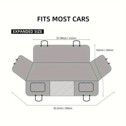 Tapis de voiture pour animaux de compagnie, modèle porteur, tapis de voiture pour animaux de compagnie, hamac de voyage pour chien, coussin de siège arrière, panneau dur, lit pour chien de voiture 