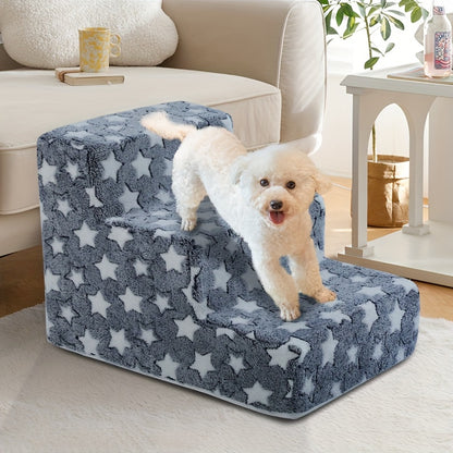 Escalier pour animaux de compagnie pour chiens de petite et moyenne taille - Échelle en éponge antidérapante à 3/4 marches
