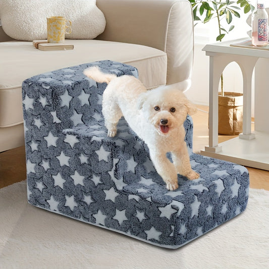 Escalier pour animaux de compagnie pour chiens de petite et moyenne taille - Échelle en éponge antidérapante à 3/4 marches