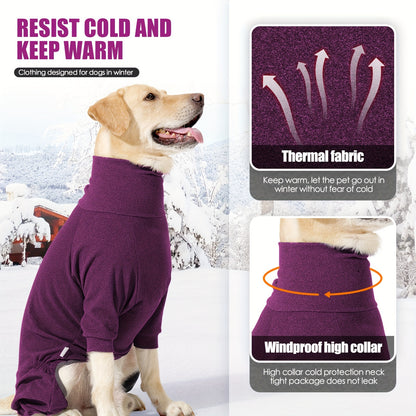 Pull à col roulé en tricot Ozy pour chien – Vêtement chaud pour animaux de compagnie pour les petites et très grandes races