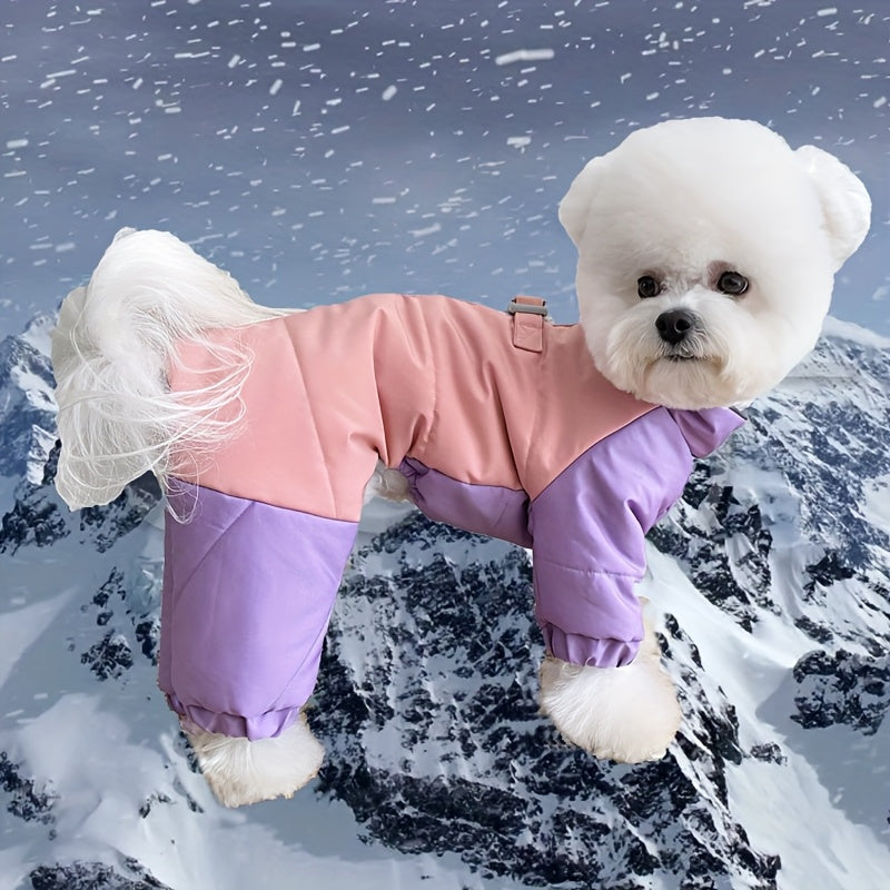 1 veste imperméable pour chien LUKA PET LIFE, doublure en polaire épaisse, vêtements chauds pour animaux de compagnie toutes saisons, fermeture éclair en polyester adaptée aux petites, moyennes et grandes races - Lavable en machine 