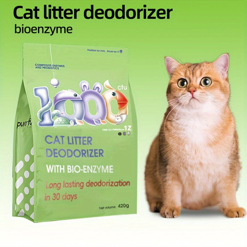 Déodorant pour litière pour chat – Éliminateur d’odeurs d’aromathérapie pour les odeurs d’urine et de chat 