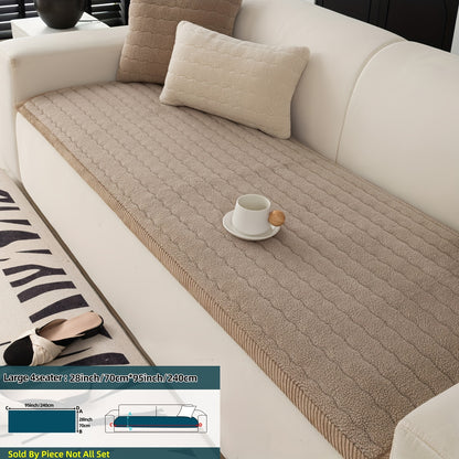 Bohemian Chic Plush Sofa Cover – Pet-Friendly, Non-Slip, Machine Washable Couch Protector