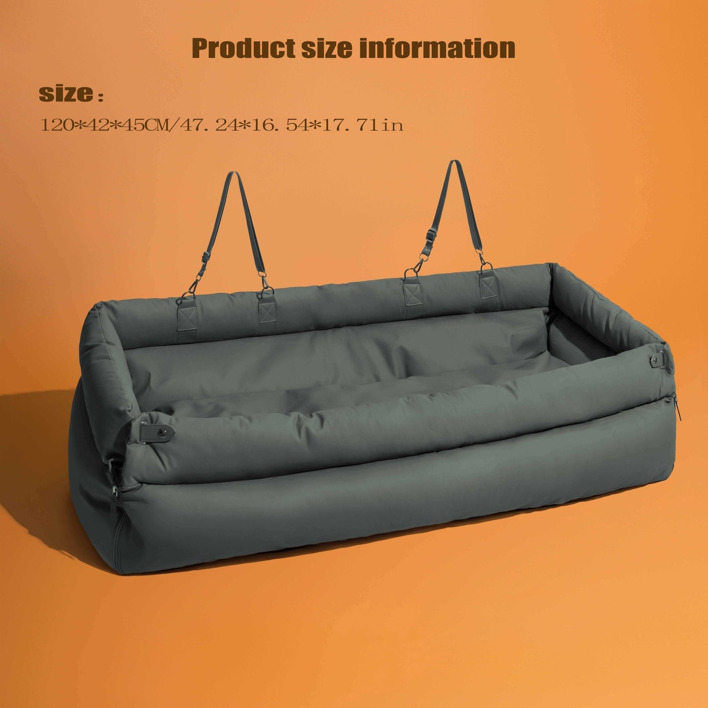Siège auto pour chien en similicuir de luxe – Imperméable et antidérapant