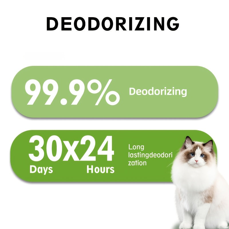 Déodorant pour litière pour chat – Éliminateur d’odeurs d’aromathérapie pour les odeurs d’urine et de chat 